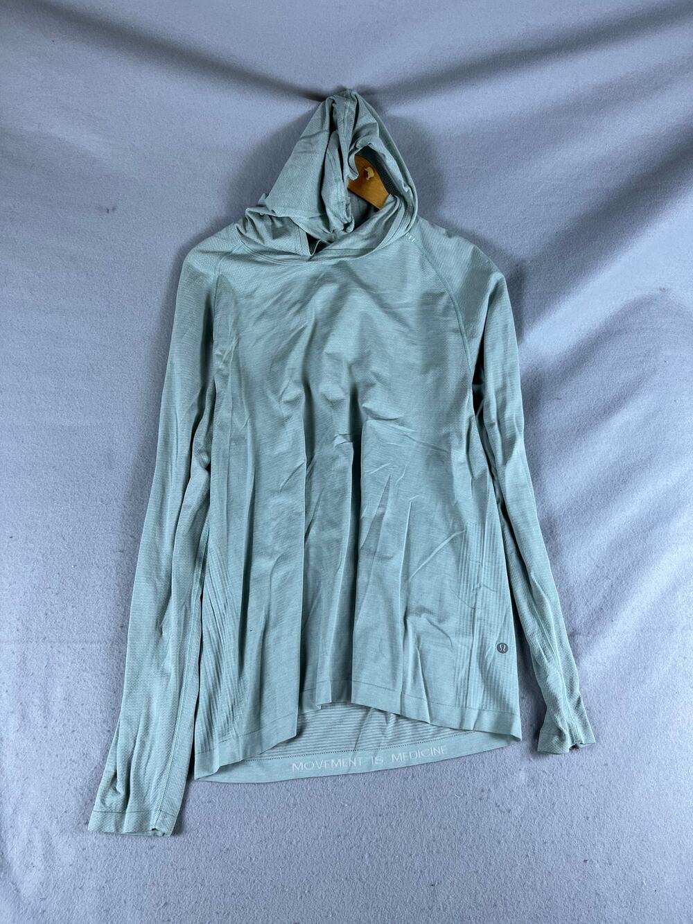 Lululemon Hoodie Mens S Green Raglan Performance Running Active Training Sports
